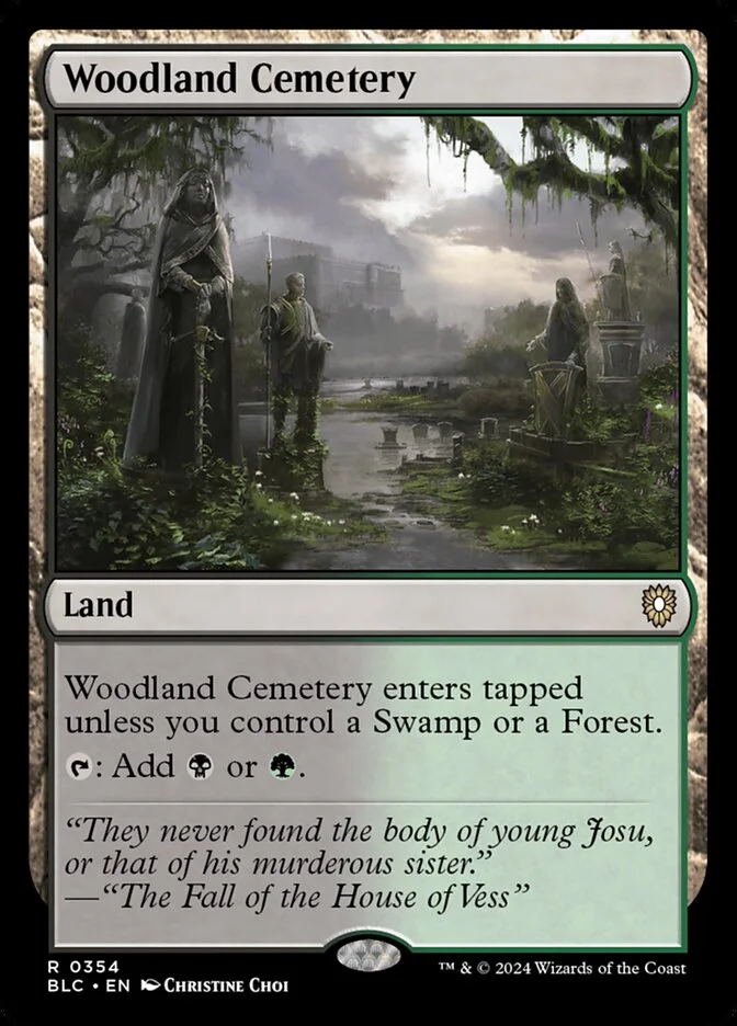 Woodland Cemetery 「BLC/354」「EN」