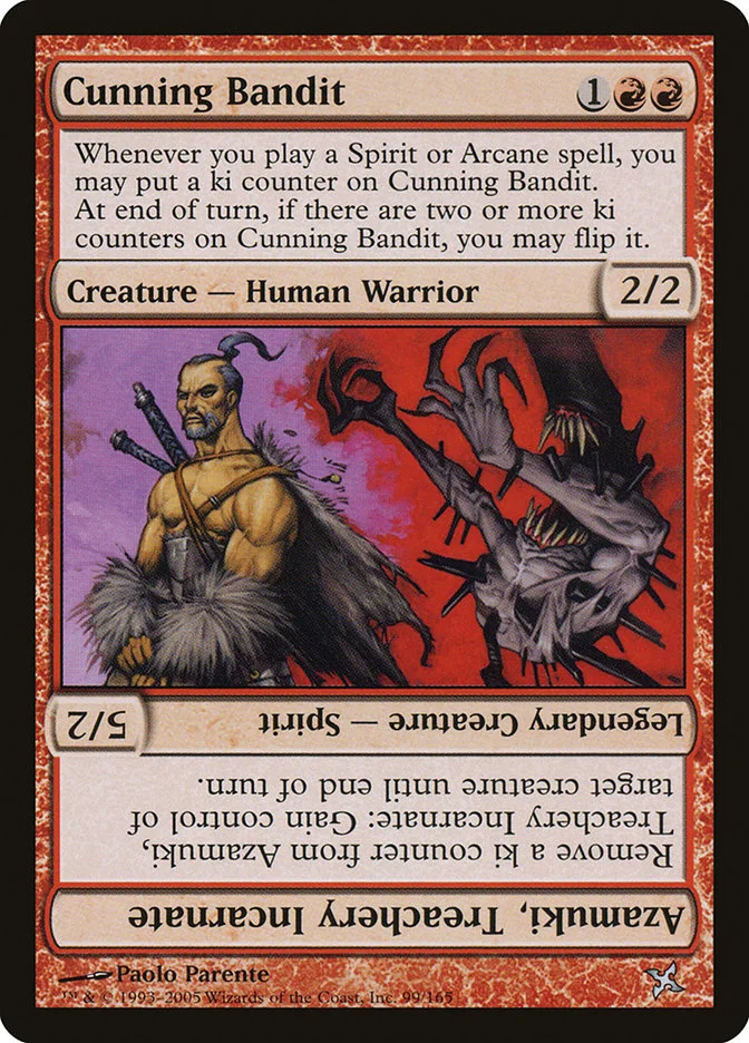 Cunning Bandit // Azamuki, Treachery Incarnate 「BOK/99」「EN」