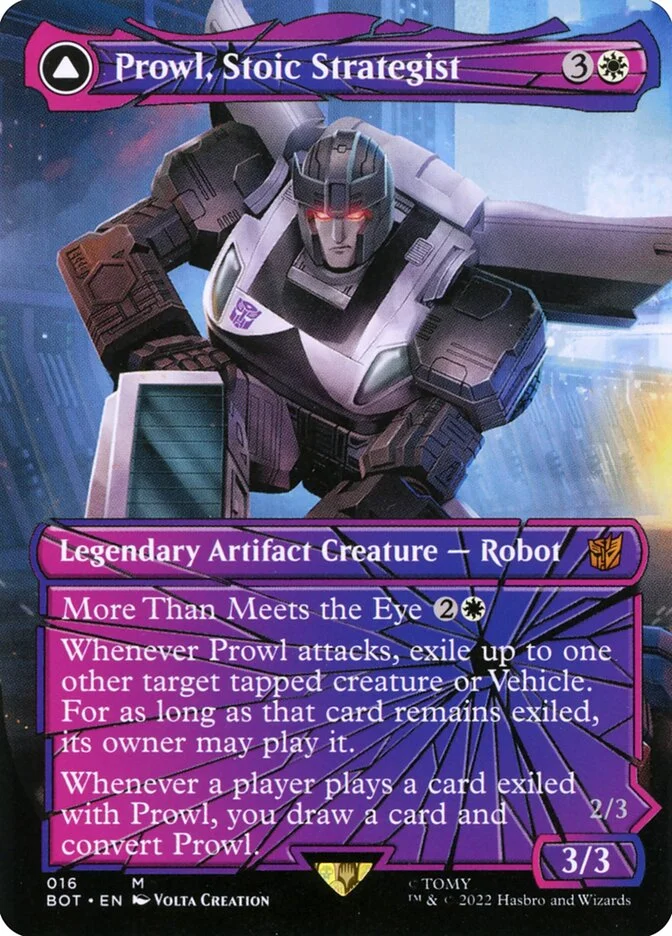 Prowl, Stoic Strategist // Prowl, Pursuit Vehicle 「BOT/16」「EN」