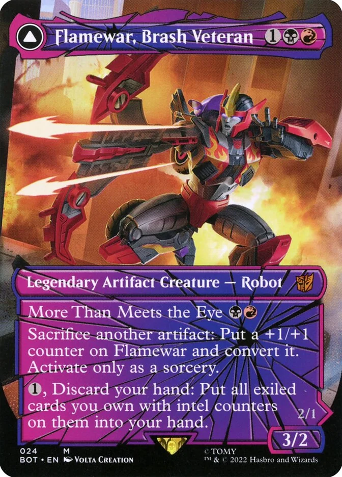 Flamewar, Brash Veteran // Flamewar, Streetwise Operative 「BOT/24」「EN」