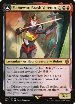 Flamewar, Brash Veteran // Flamewar, Streetwise Operative 「BOT/10」「EN」