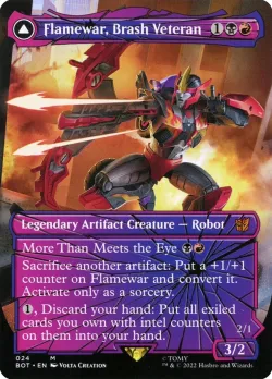 Flamewar, Brash Veteran // Flamewar, Streetwise Operative 「BOT/24」「EN」