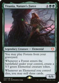 Titania, Nature's Force #25 · Magic: The Gathering