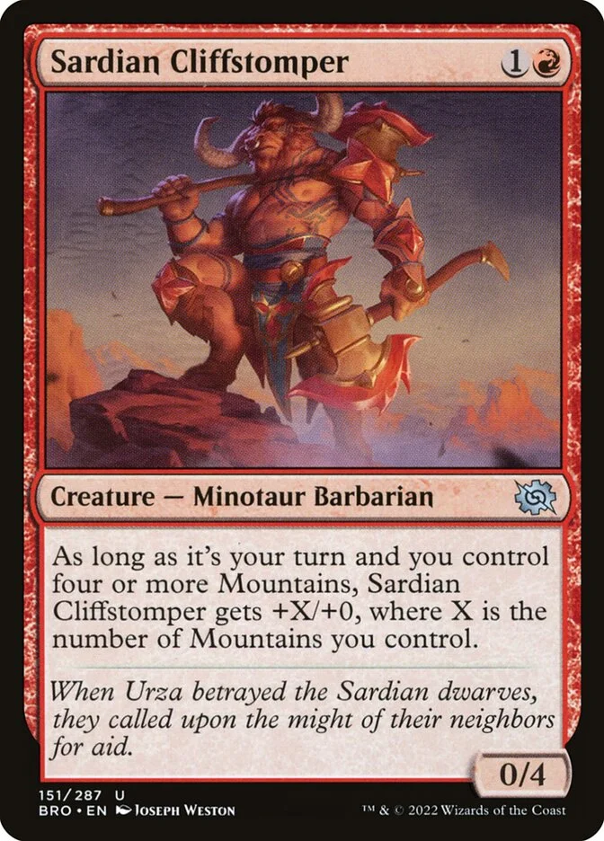 Sardian Cliffstomper 「BRO/151」「EN」