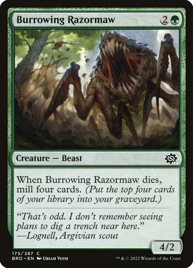 Burrowing Razormaw 「BRO/173」「EN」