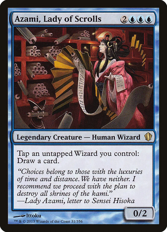 Azami, Lady of Scrolls 「C13/31」「EN」