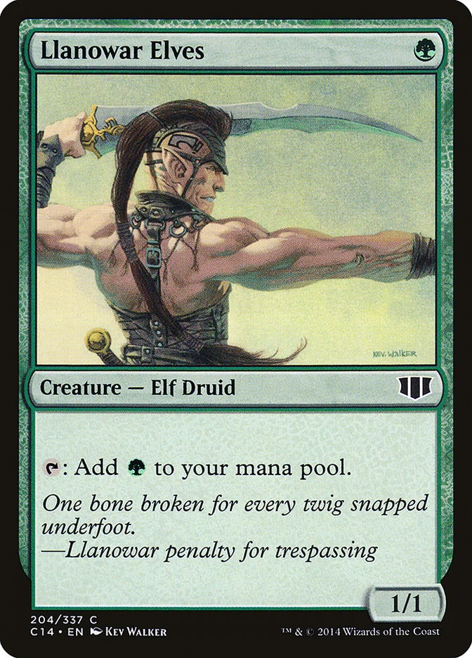 Llanowar Elves 「C14/204」「EN」