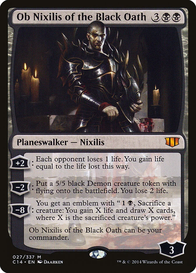 Ob Nixilis of the Black Oath 「C14/27」「EN」