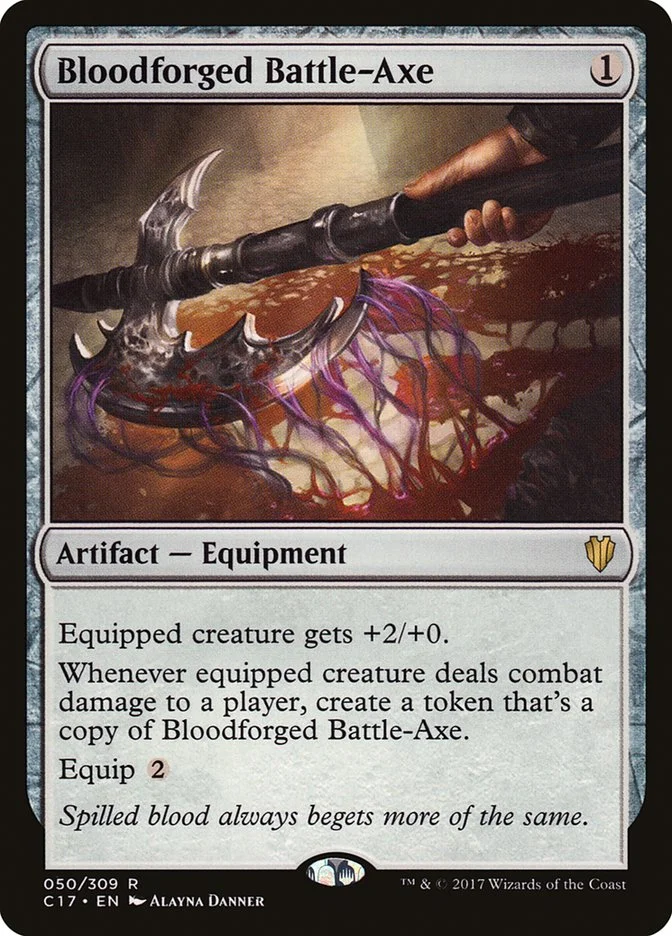 Bloodforged Battle-Axe 「C17/50」「EN」