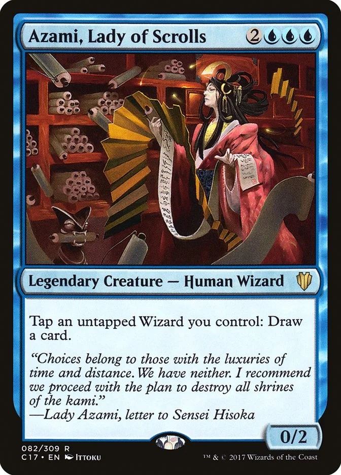 Azami, Lady of Scrolls 「C17/82」「EN」