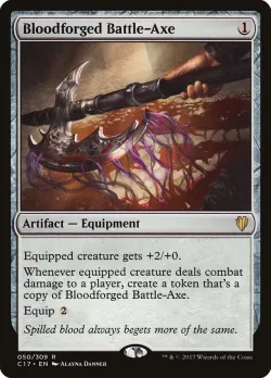 Bloodforged Battle-Axe #50 · Magic: The Gathering