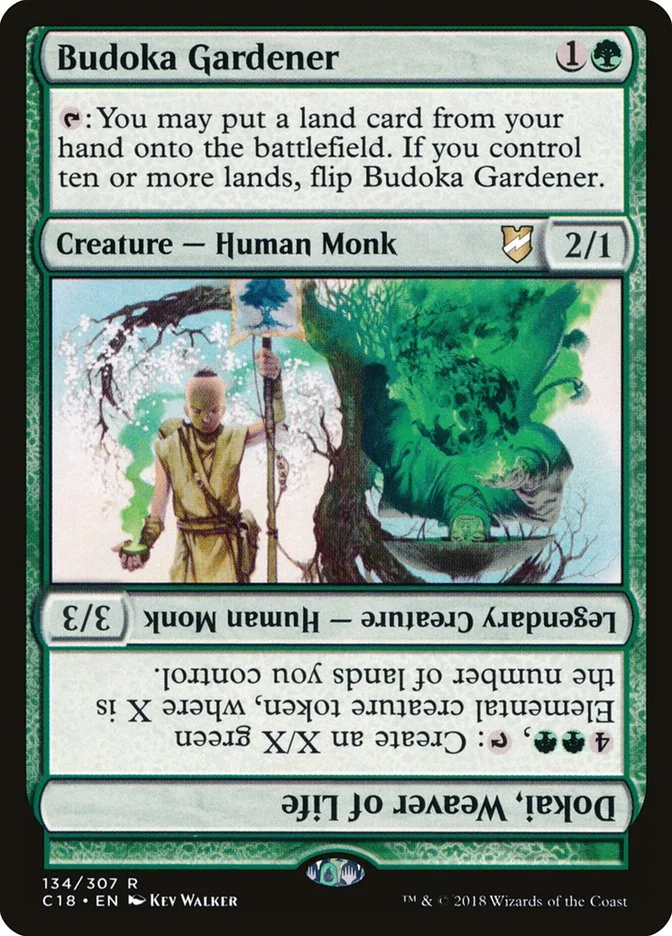 Budoka Gardener // Dokai, Weaver of Life 「C18/134」「EN」