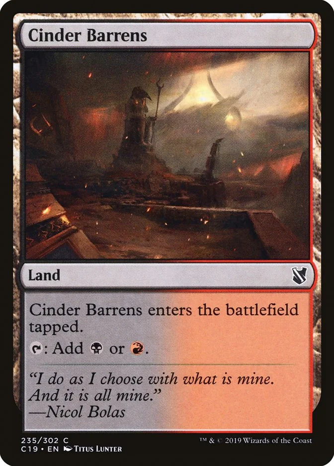Cinder Barrens 「C19/235」「EN」