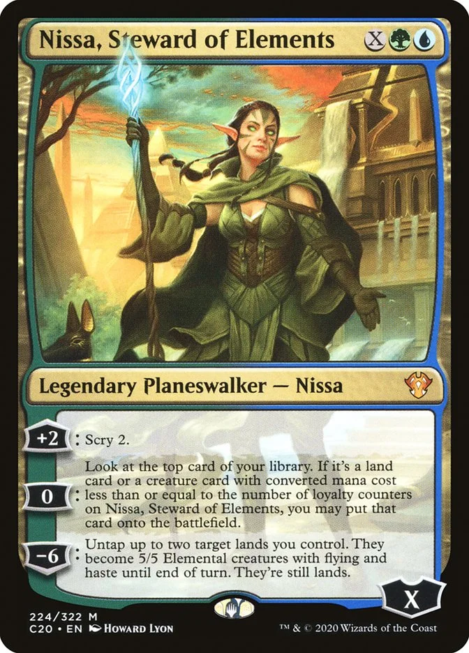 Nissa, Steward of Elements 「C20/224」「EN」