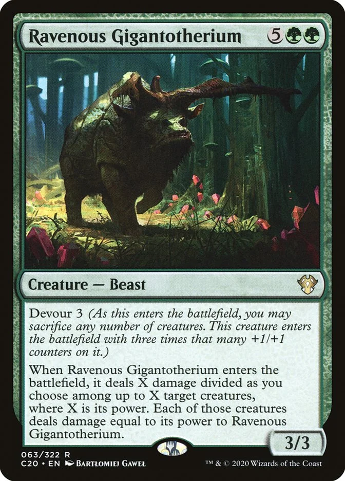Ravenous Gigantotherium 「C20/63」「EN」