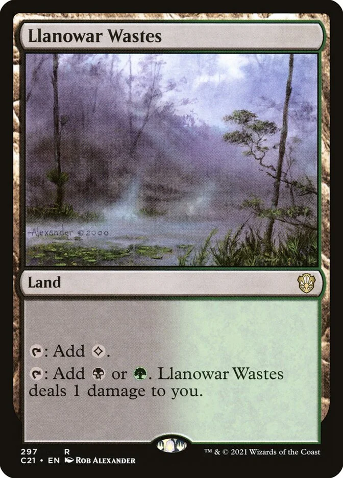 Llanowar Wastes 「C21/297」「EN」