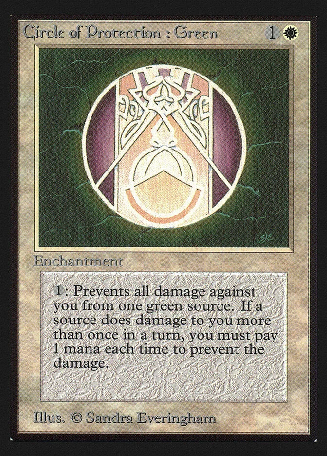 Circle of Protection: Green 「CED/12」「EN」