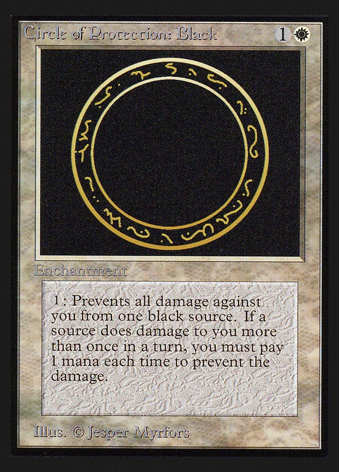 Circle of Protection: Black 「CEI/10」「EN」