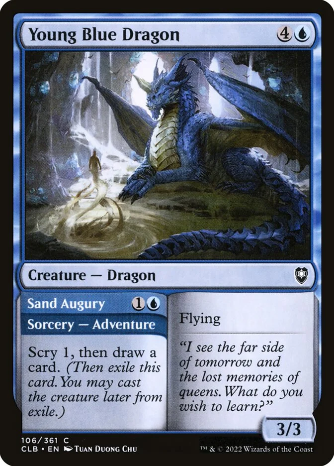 Young Blue Dragon // Sand Augury 「CLB/106」「EN」