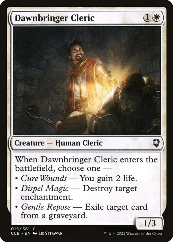 Dawnbringer Cleric 「CLB/15」「EN」