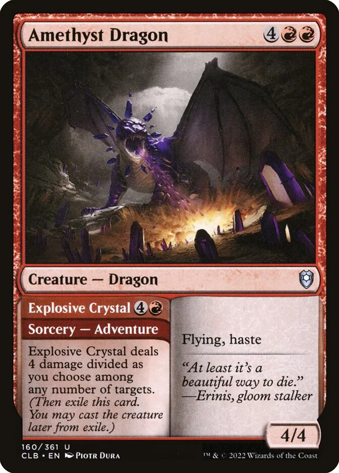 Amethyst Dragon // Explosive Crystal 「CLB/160」「EN」