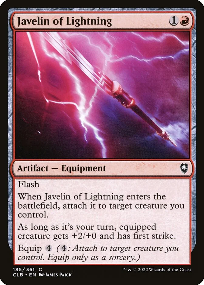 Javelin of Lightning 「CLB/185」「EN」