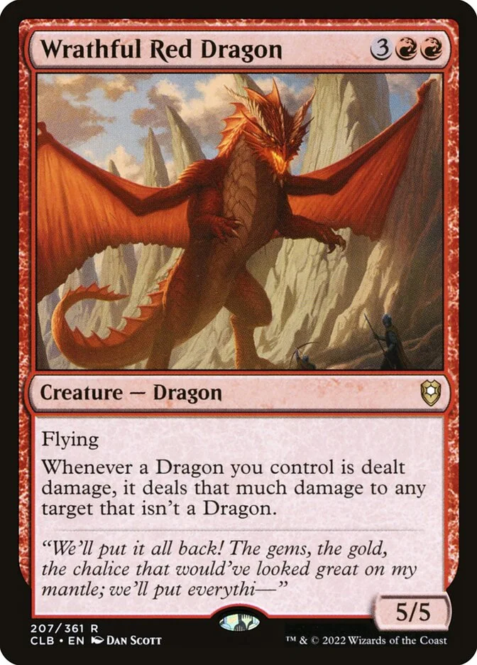 Wrathful Red Dragon 「CLB/207」「EN」