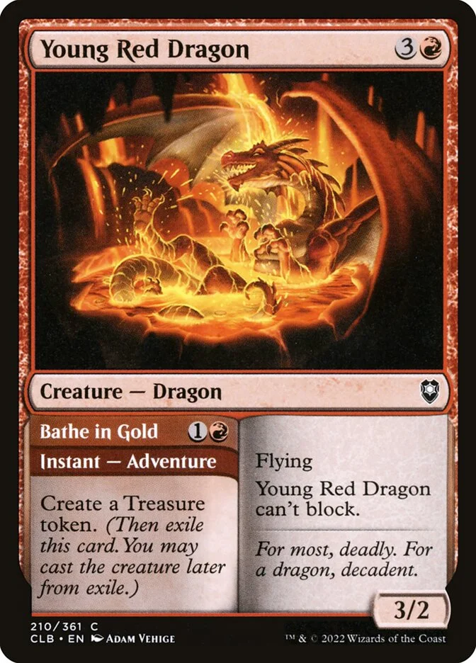 Young Red Dragon // Bathe in Gold 「CLB/210」「EN」