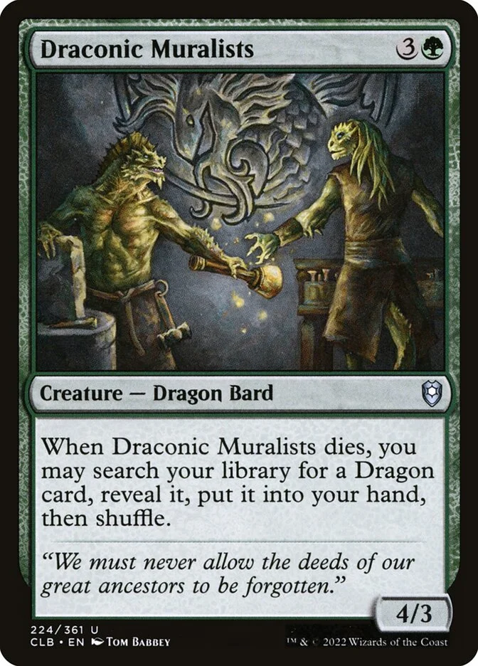 Draconic Muralists 「CLB/224」「EN」