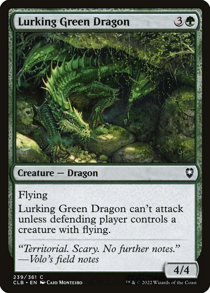 Lurking Green Dragon 「CLB/239」「EN」