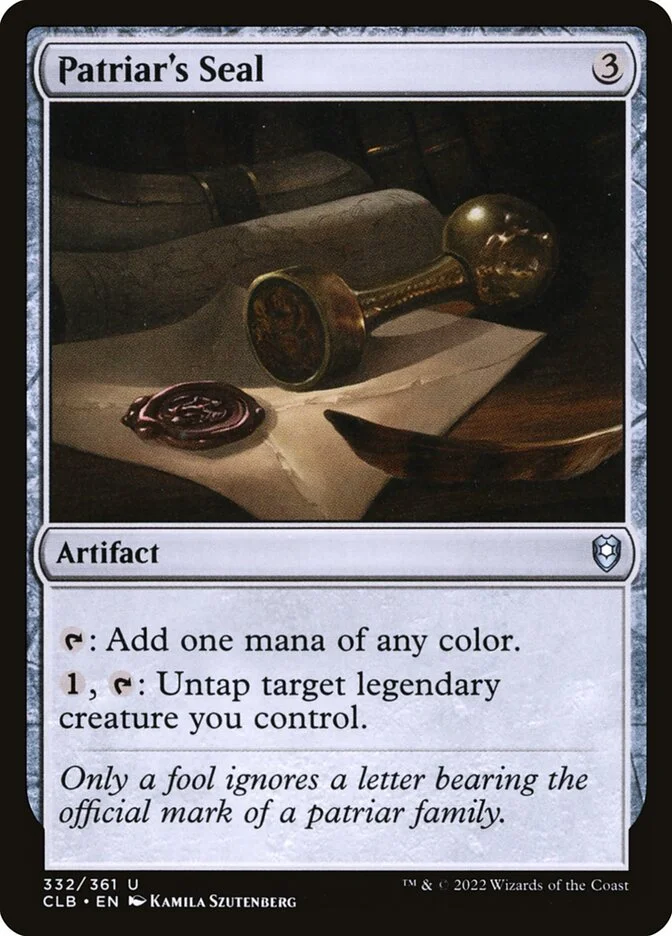 Patriar's Seal 「CLB/332」「EN」