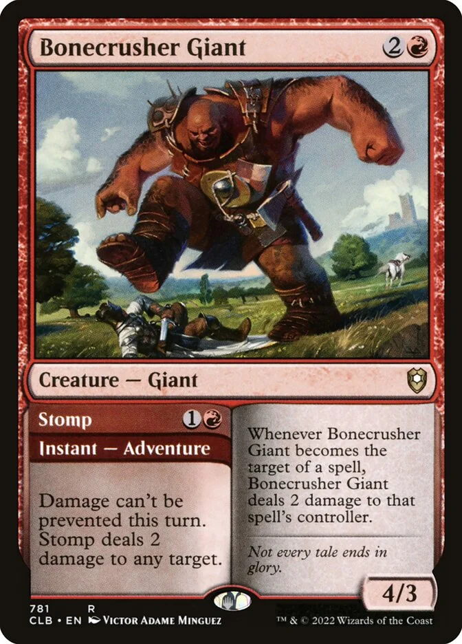 Bonecrusher Giant // Stomp 「CLB/781」「EN」