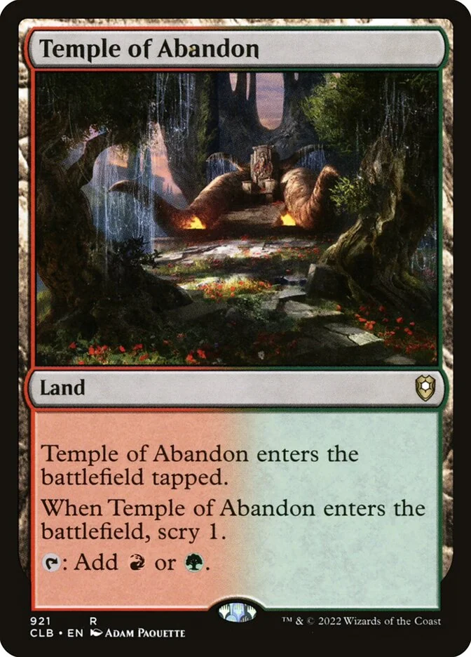 Temple of Abandon 「CLB/921」「EN」