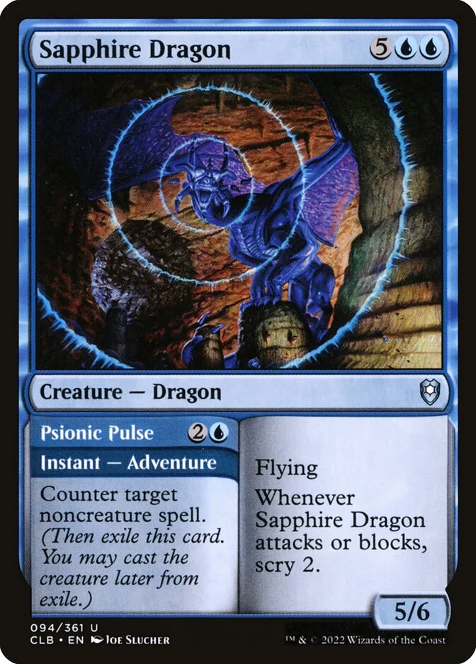 Sapphire Dragon // Psionic Pulse 「CLB/94」「EN」