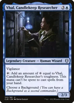 Vhal, Candlekeep Researcher #102 · Magic: The Gathering