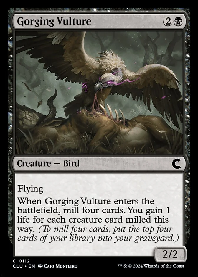 Gorging Vulture 「CLU/112」「EN」