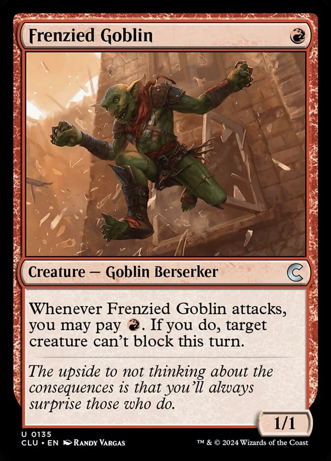 Frenzied Goblin 「CLU/135」「EN」