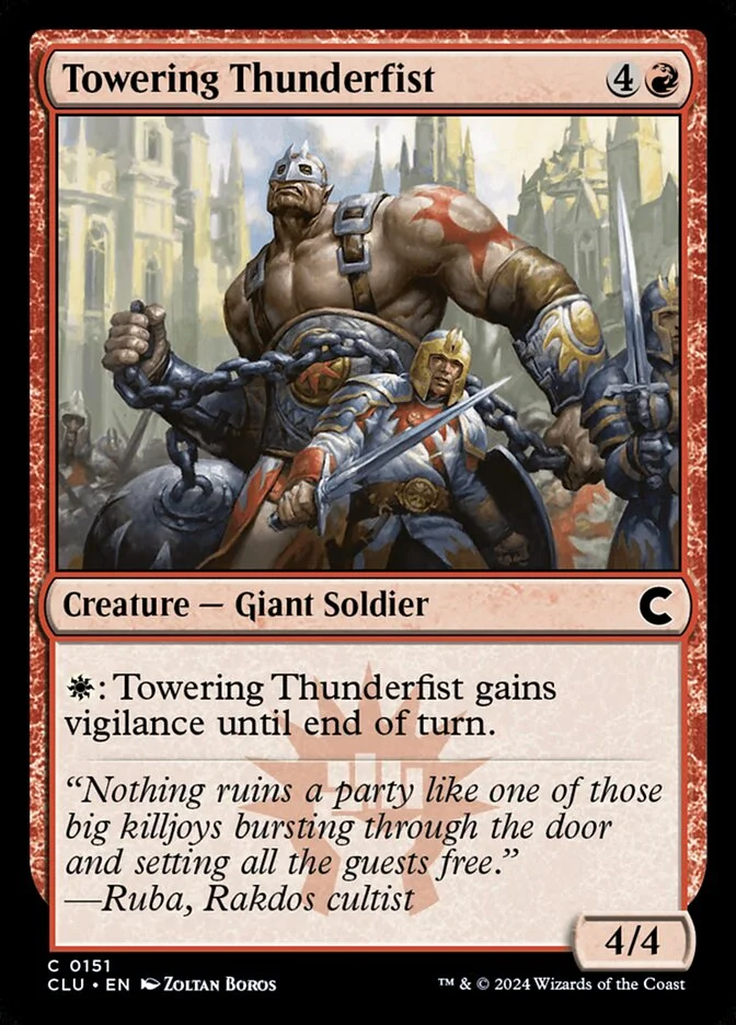 Towering Thunderfist 「CLU/151」「EN」