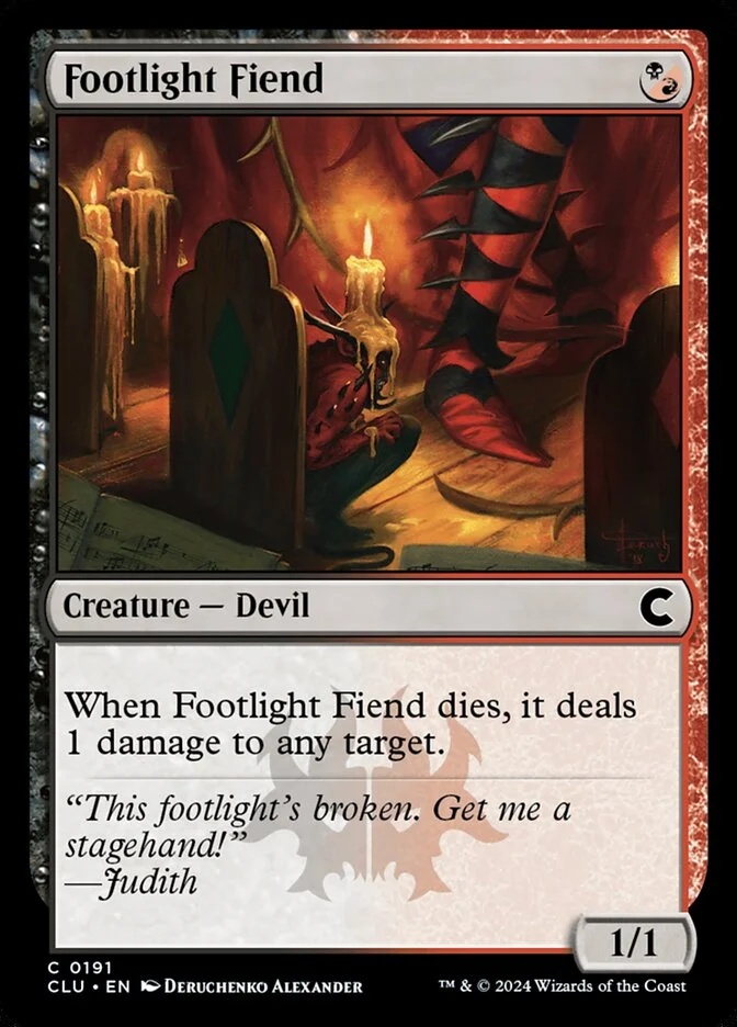 Footlight Fiend 「CLU/191」「EN」