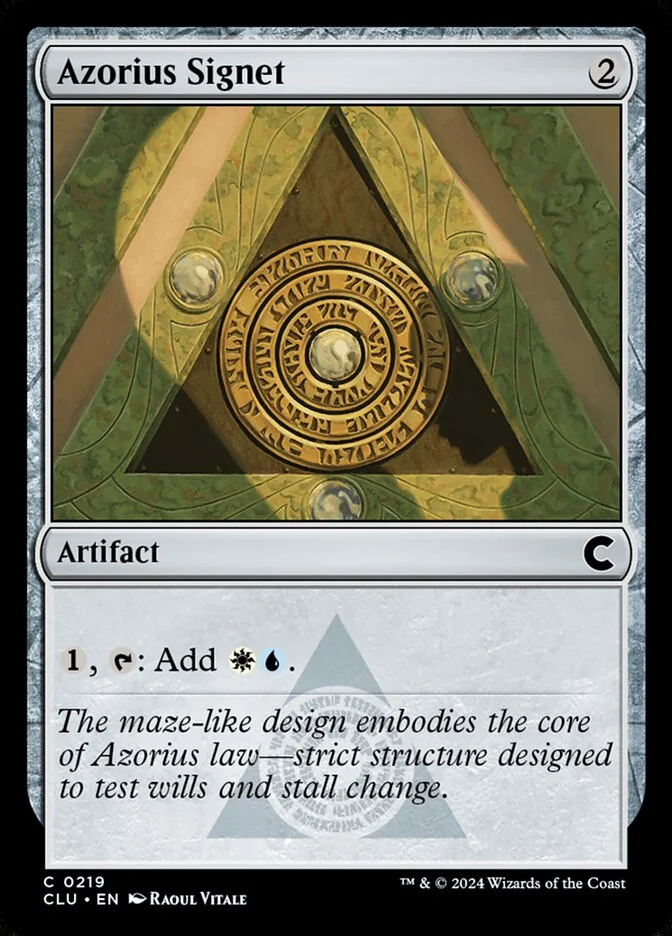 Azorius Signet 「CLU/219」「EN」