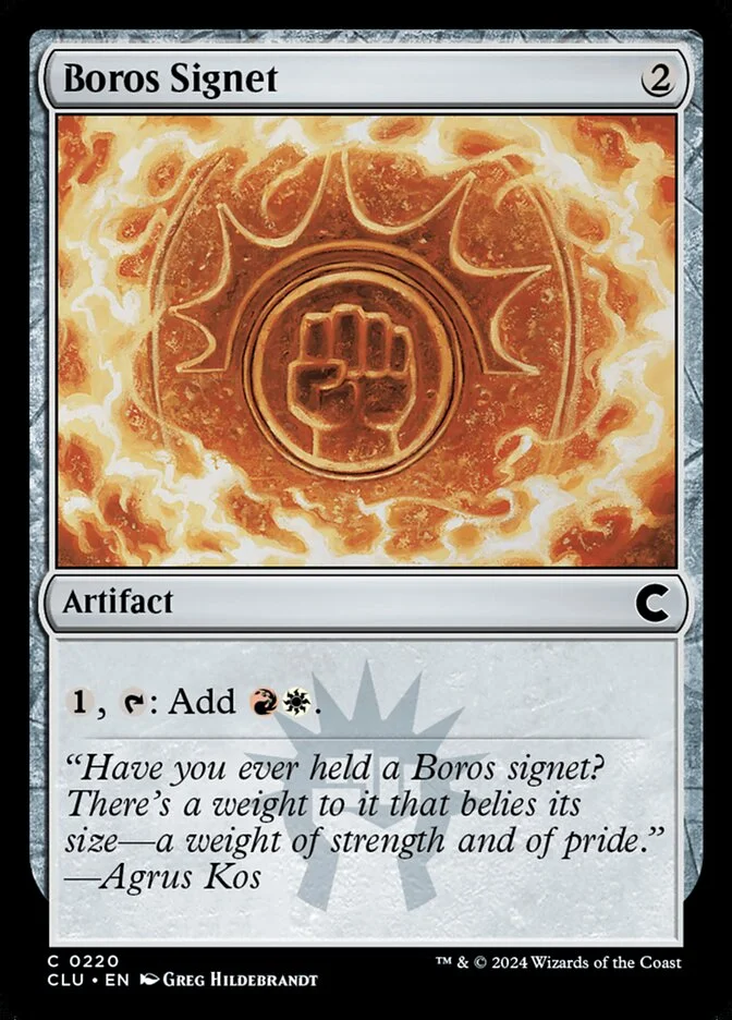 Boros Signet 「CLU/220」「EN」