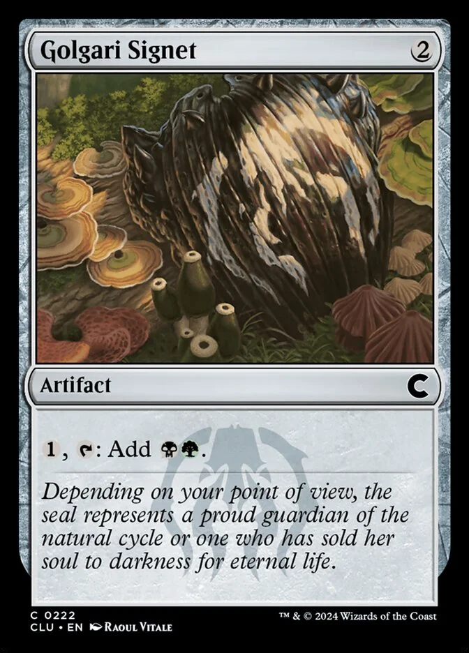Golgari Signet 「CLU/222」「EN」