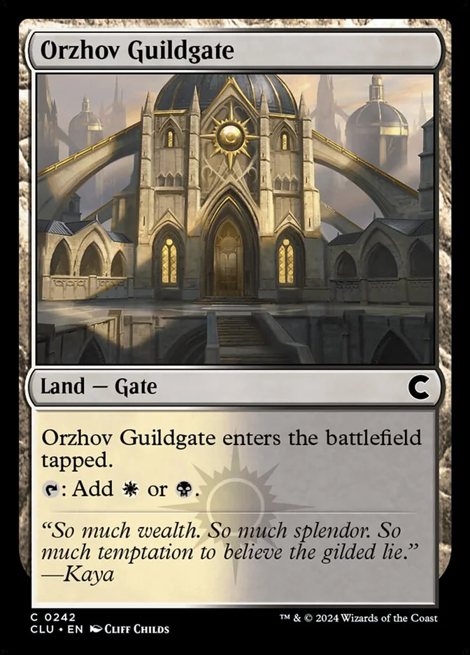Orzhov Guildgate 「CLU/242」「EN」
