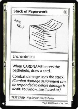 Stack of Paperwork #13 · Magic: The Gathering