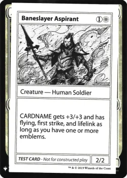 Baneslayer Aspirant #3 · Magic: The Gathering