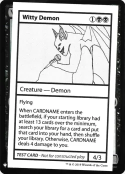 Witty Demon #50 · Magic: The Gathering