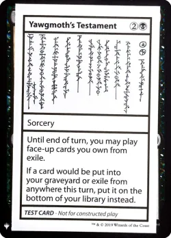 Yawgmoth's Testament #52 · Magic: The Gathering
