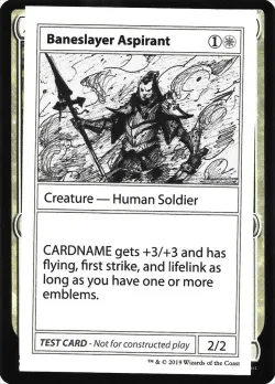 Baneslayer Aspirant #3 · Magic: The Gathering