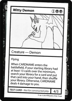 Witty Demon #50 · Magic: The Gathering
