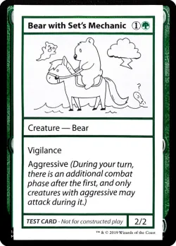 Bear with Set's Mechanic #71 · Magic: The Gathering